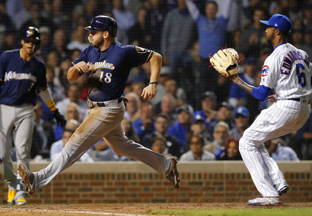 Brewers Cubs Baseball - Game 1